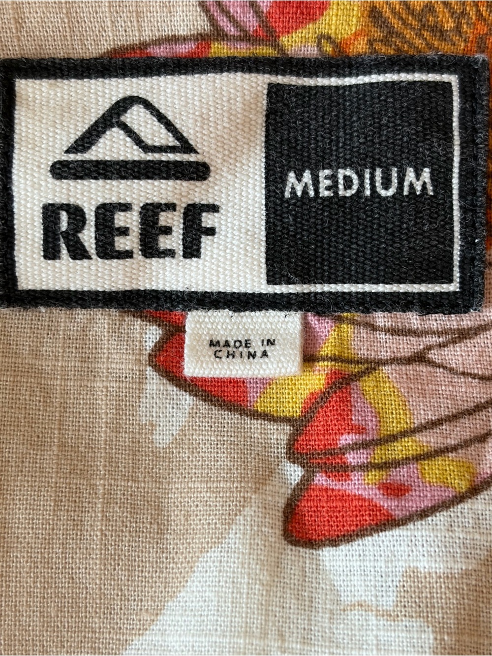 Reef Men’s Tafford Short Sleeve 1 Pocket Camp Shirt Button Up Cotton Size M - Picture 11 of 14